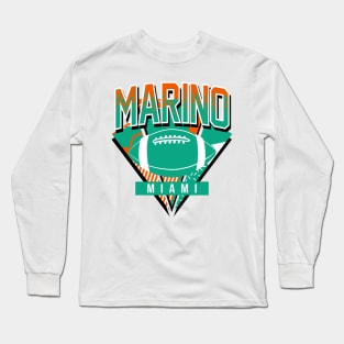 Marino Throwback Miami Football Long Sleeve T-Shirt